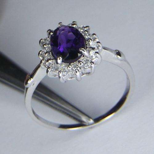 GENUINE Amethyst Ring- setting .925silver