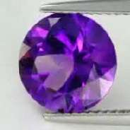 AMETHYST - Unheated 2.90 Ct. Round Shape Natural Purple Amethyst From Brazil
