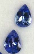 TANZANITES - 1.25TCts Amazing! AA Color Purple Blue Pear Tanzanite ~ Pair