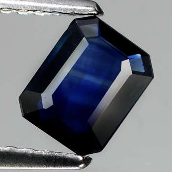 SAPPHIRE-Natural Gem 0.78ct 6x5mm Octagon UNHEATED Deep Royal Blue SAPPHIRE, CHANTHABURI