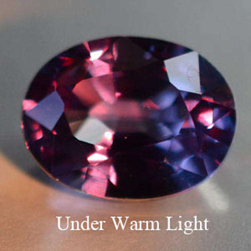 9.90Cts.AWESOME RUSSIAN COLOR CHANGE LAB CREATED ALEXANDRITE OVAL
