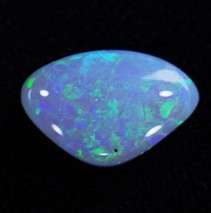 Australian Opal -0.61 ct Natural N8 Green fire flash lightning ridge Australian opal
