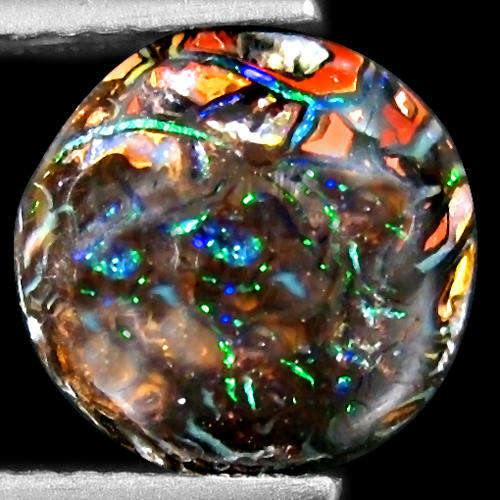 OPAL- 3.44 ct WORLD CLASS TERRIFIC METALLIC BLUE GREEN FLASHY AUSTRALIA TOP BOULDER