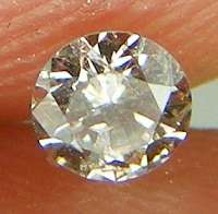DIAMOND - 0.07 CARAT  LIGHT BROWN SI1 ROUND BRILLIANT BUY LOOSE DIAMOND 2.68MM