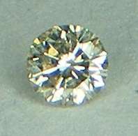 DIAMOND -  0.15 CARAT LIGHT BROWN ROUND BRILLIANT LOOSE DIAMOND 3.38MM