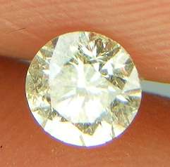 DIAMOND - 0.33 CARAT K COLOUR SI2 ROUND BRILLIANT NATURAL LOOSE DIAMOND4.26 X 2.85    1mm