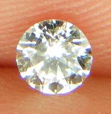 DIAMOND - 0.21 CARAT TOP LIGHT BROWN SI2 ROUND BRILLIANT NATURAL LOOSE DIAMOND 3.86MM