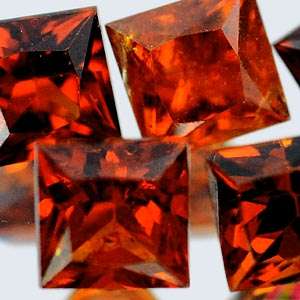 Garnet Lot ~ 1.46 Ct 5 Pcs Natural Reddish Orange Spessartine Garnet