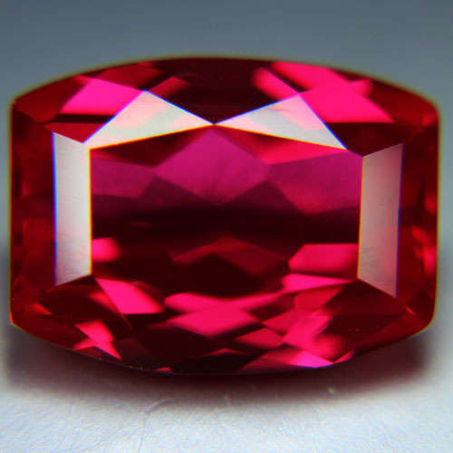 14.45ct.AWESOME  RED RUBY CUSHION LOOSE  LAB GEMSTONE