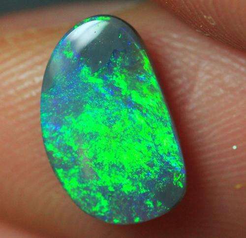 Australian Opal -LIGHTNING RIDGE NATURAL SEMI BLACK OPAL STONE 1.0 TCW