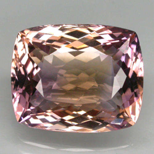 AMETRINE~NATURAL GEM! 14.38CT~SHINING! Antique Cut 17x13.8mm BI-COLOR AMETRINE
