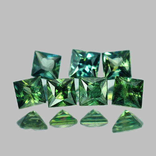 Sapphire Lot~1.01 CT BEAUTIFUL NATURAL GREEN SAPPHIRE 7pieces