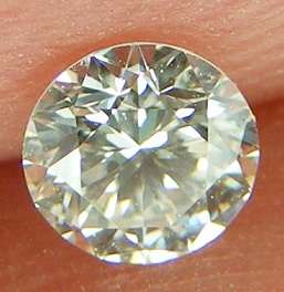 DIAMOND UNTREATED - 0.18 Carat I Color VVS1 Round Brilliant Loose Diamond For Jewelry 3.66-2.38mm