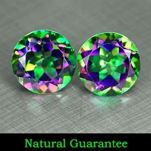1.91 Ct. Matching Pair Natural Mystic Green Topaz Gems