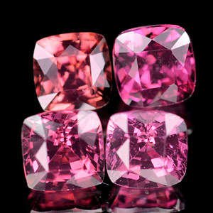 3.17 Ct. 4 Pcs. Natural Purple Pink Rhodolite Garnet