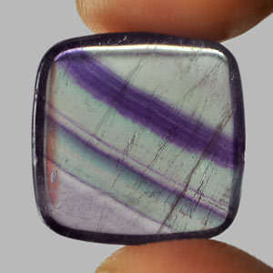 12.15 Ct. Square Cabochon Transparent Natural Fluorite Unheated
