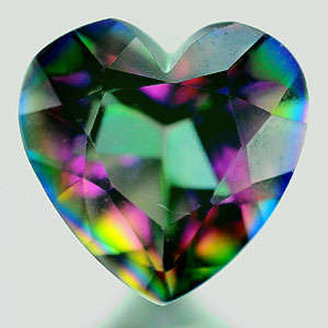 2.69 Ct. Clean Heart Shape Natural Mystic Green Quartz