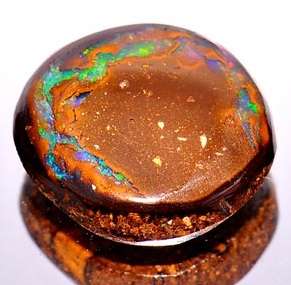 2.89 Ct. Freeform Boulder Matrix Natural Multi-Color Play Of Colour Opal