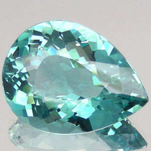 30.48 CT AAA! BLUISH GREEN HYDROTHERMAL AMETHYST PEAR