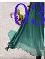 Maxi Length GREEN Chiffon Skirt -  fully lined