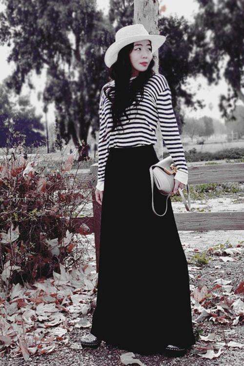 Winter Stretch Knit Maxi Skirt - All Sizes