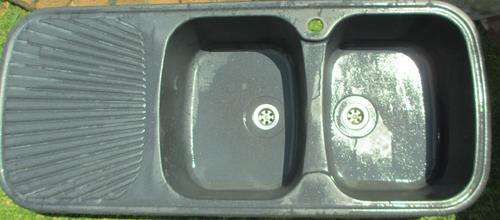 Double Bowl Kitch Sink - Kitchen Sinks - Washing of Dishes - Grey Spec