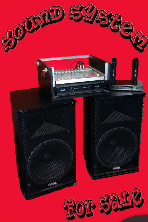 AMAZING SOUND & PA SYSTEM WORTH 30K!!! MICS, SPEAKERS, AMP, ALL YOU NEED!!!!