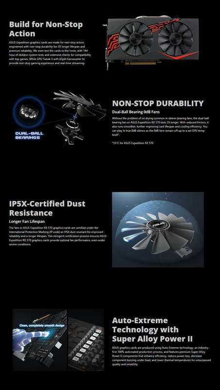 6 x ASUS Expedition RX570 4GB Monsters