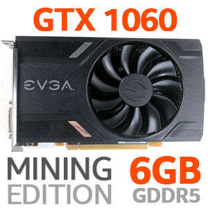 EVGA GTX1060 6GB Mining Edition!! Excellent & 100% Working