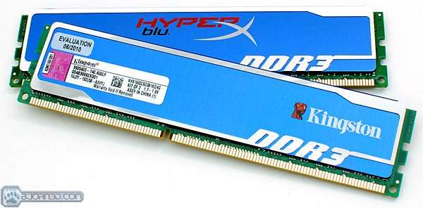 KINGSTON HyperX BLU DDR3 Gaming Memory. 8GB Total