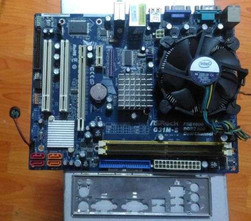 **CHEAP** Core 2 Duo Combo, MB, 3GB memory, Cooler, Backplate, HDD, + Extras