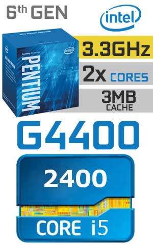 **COMBO** 6th Gen CPU + I5 CPU, Intel 1151 G4400 CPU + i5 2400 CPU!! 2 CPUs as Combo