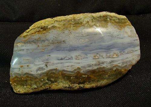 Blue Lace Agate - Polished on one side - 56.85g