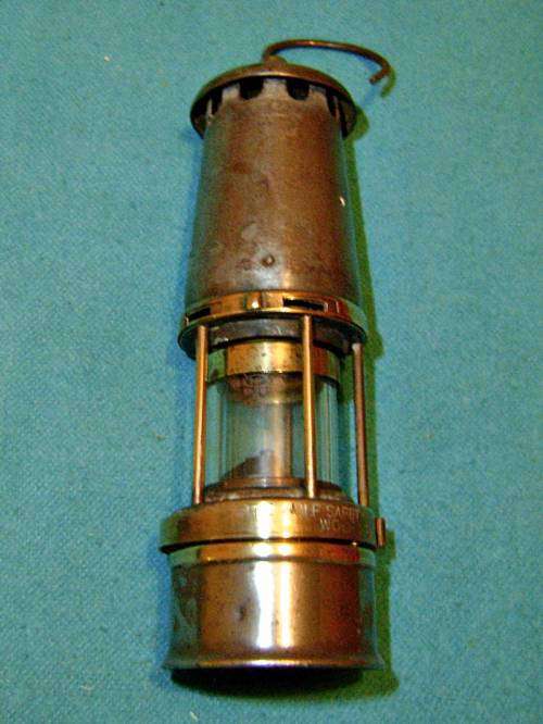 Vintage Miners Wolf Safety Lamp - Number 7.