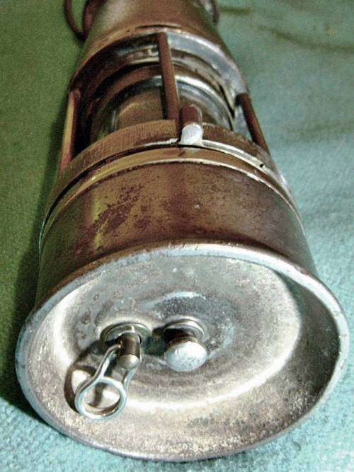 Vintage Miners Wolf Safety Lamp - Number 7.
