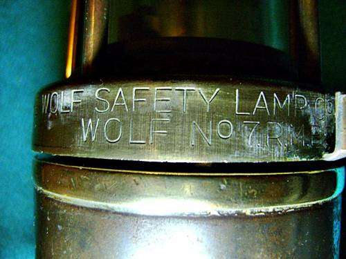 Vintage Miners Wolf Safety Lamp - Number 7.