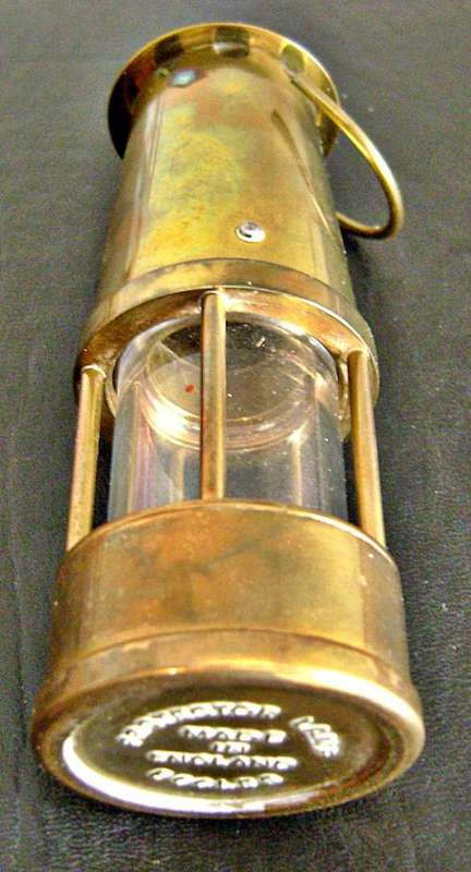 VINTAGE MINER'S LAMP: MINIATURE ECCLES PROTECTOR LAMP