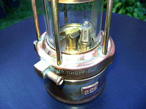 Vintage Miners Victor Kent Wolf Safety Lamp,  working!