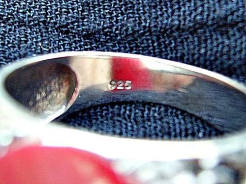 Genuine Emerald ring in 925 silver