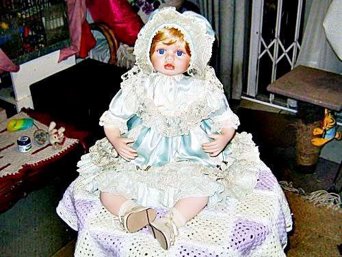 Porcelain Sitting Doll