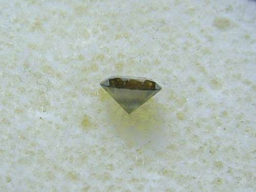 Fancy Olive Greenish Brown Round Diamond 0.21 ct.