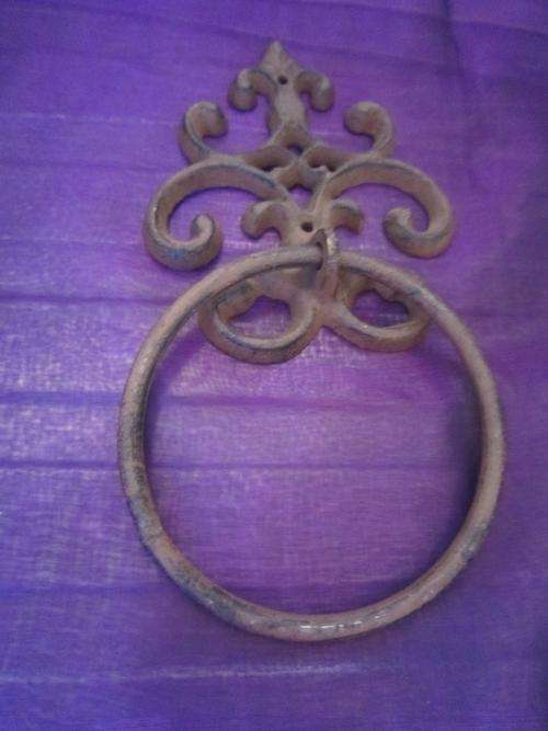 Cast iron towel hoop
