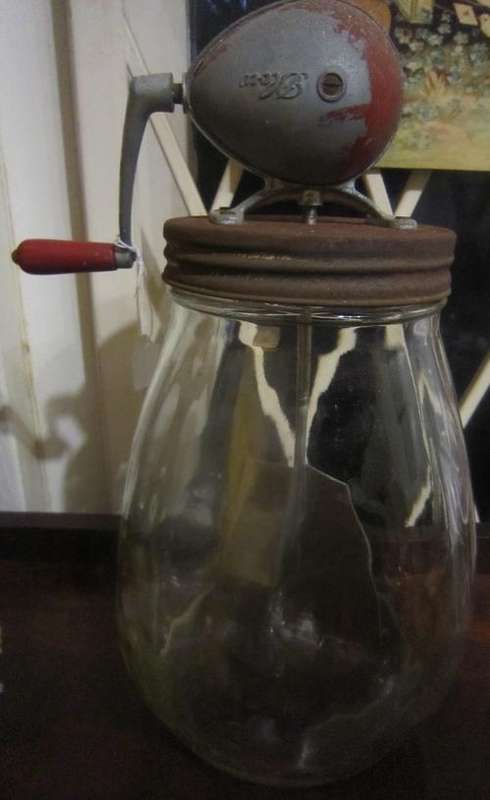 Vintage blow butter churner