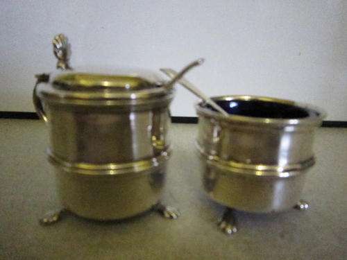 Birmingham 1899 Silver cruet set
