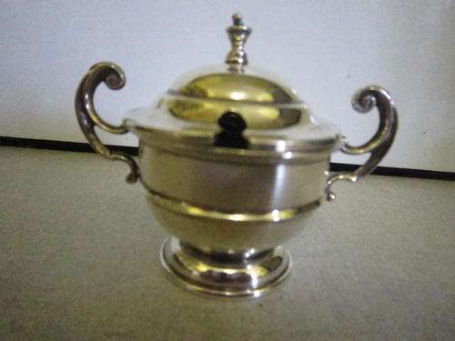 Birmingham 1896 silver mustard pot