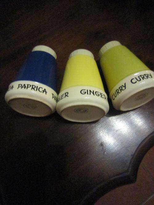 Retro Kronjvaden Randers Spice Jars  Item no 266