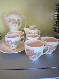 SUSIE COOPER PATRICIA ROSE COFFEE SET