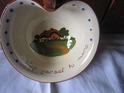 DAQRTMOTH POTTERY SOUP BOWL (I THINK)  ITEM NO 9