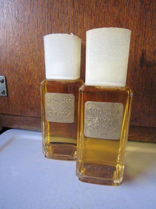 2 COMPLICE DE FRANCOIS  COTY PARIS LARGE SAMPLE BOTTLES