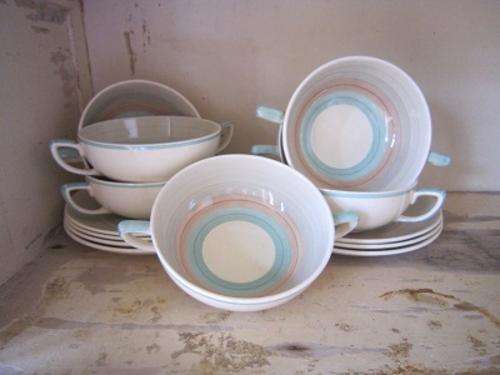SUSIE COOPER 12 PIECE SOUP SET  ITEM NO 334